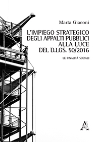 Copertina libro L’impiego strategico degli appalti pubblici alla luce del d.lgs. 50/2016