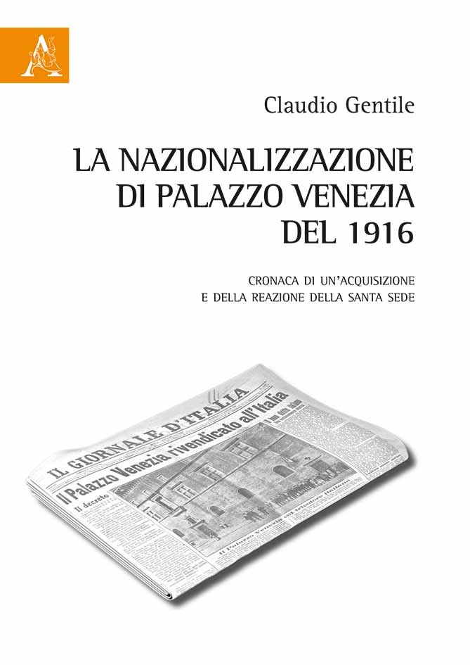Copertina libro La nazionalizzazione di Palazzo Venezia del 1916