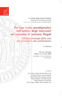 Copertina libro Per una svolta paradigmatica nell’ambito degli interventi sul consumo di sostanze illegali