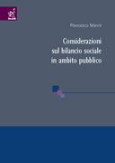 Copertina libro Considerazioni sul bilancio sociale in ambito pubblico