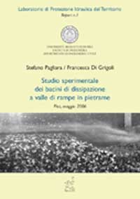 Copertina libro Studio sperimentale dei bacini di dissipazione a valle di rampe in pietrame