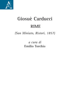 Copertina libro Giosuè Carducci. Rime (San Miniato, Ristori, 1857)