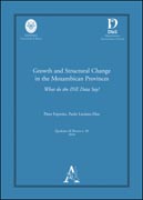 Copertina libro Growth and Structural Change in the Mozambican Provinces