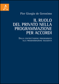 Copertina libro Il ruolo del privato nella programmazione per accordi