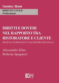 Copertina libro Diritti e doveri nel rapporto tra ristoratore e cliente