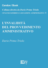 Copertina libro L’invalidità del provvedimento amministrativo