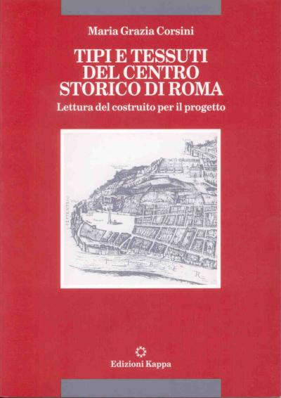 Copertina libro Tipi e tessuti del centro storico di Roma