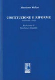 copertina libro 9788879992862 Costituzione e riforme